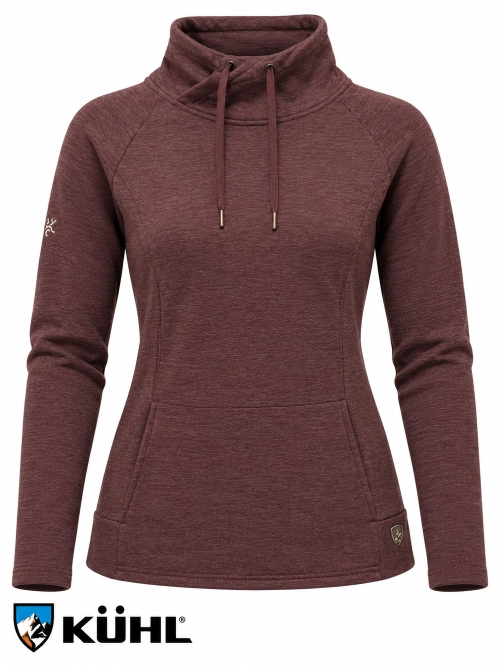 KUHL Yellowstone Club Big Sky Sweater Womens Small S Cowl Neck Fleece Tencel Ski